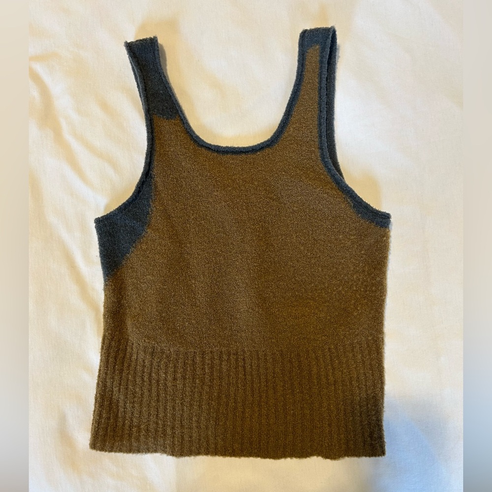 Eckhaus Latta Brown and Blue Knit Tank Top